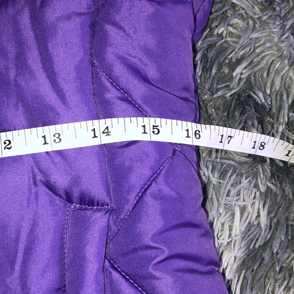 Girls Size L 14 | R 1881 by S.Rothschild | Purple Jacket with Gray Faux Fur Trim - Picture 9 of 9